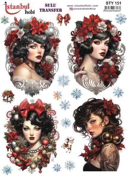 Yılbaşı Sulu Transfer 25x35cm STY151