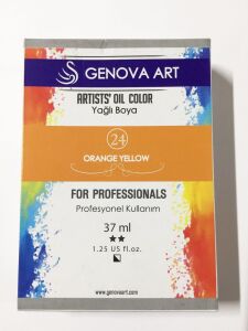 Cenova Art Profesyonel Yağlı Boya 24 Orange Yellow 37ml