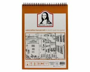 Eskiz Defteri Mona Lisa Karışık Telli A4