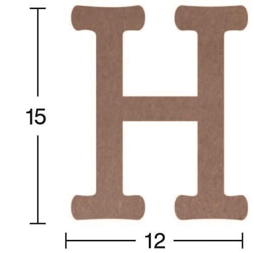 Harf Ahşap Obje 18mm - H