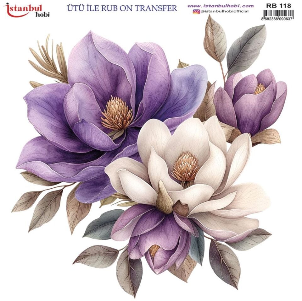 Ütü ile Rub On Transfer Kağıdı 30x30cm RB-118