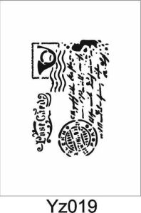 Yazı Desenler Stencil Şablon (21x30) YZ-019
