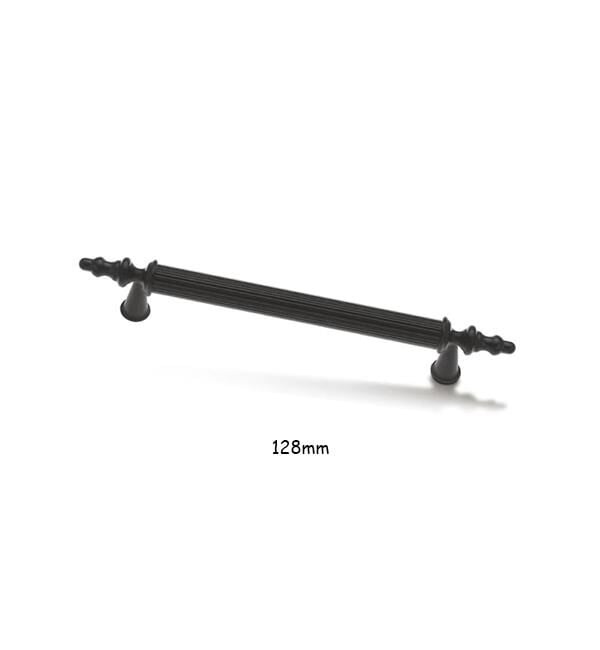 Asos Siyah Lüks Mobilya Dolap Çekmece Kulp 128mm