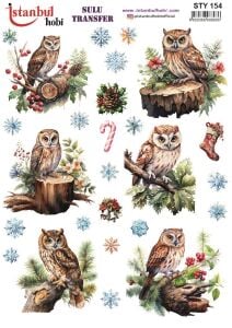 Yılbaşı Sulu Transfer 25x35cm STY154