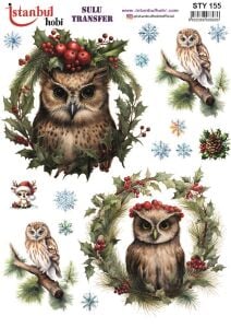 Yılbaşı Sulu Transfer 25x35cm STY155