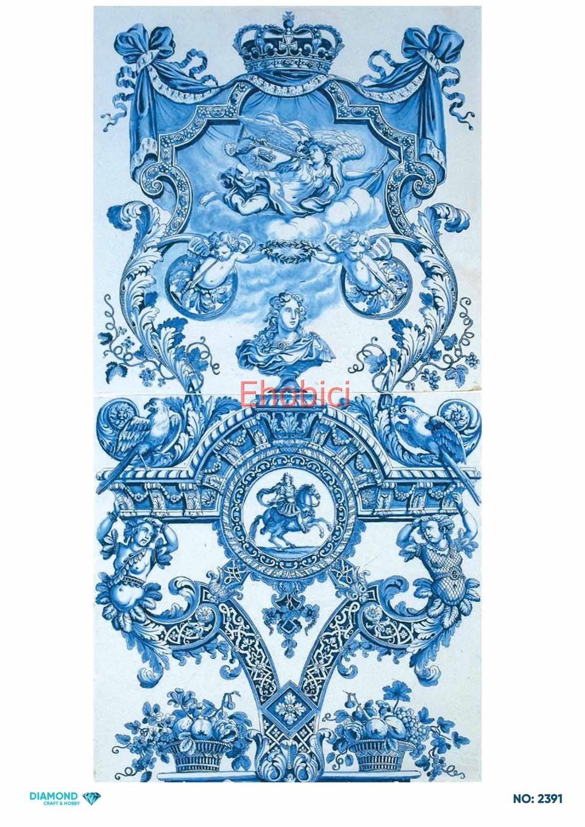 Diamond Pirinç Dekopaj Kağıdı - 2391