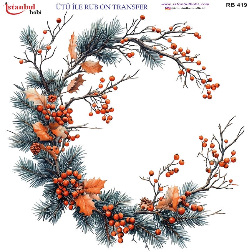Ütü ile Rub On Transfer Kağıdı 30x30cm RB-419