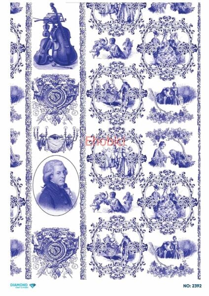 Diamond Pirinç Dekopaj Kağıdı - 2392