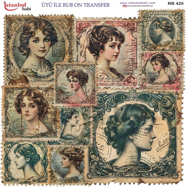 Ütü ile Rub On Transfer Kağıdı 30x30cm RB-425