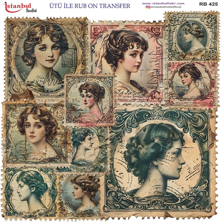 Ütü ile Rub On Transfer Kağıdı 30x30cm RB-425