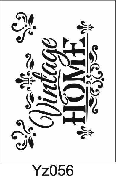 Yazı Desenler Stencil Şablon (25x35) YZ-056