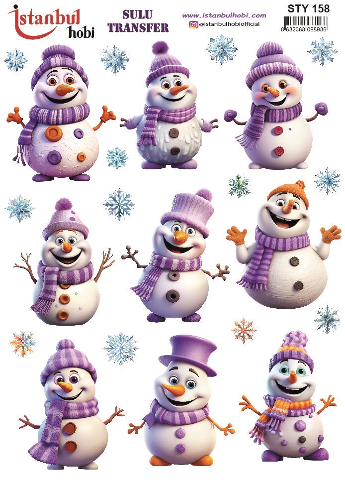 Yılbaşı Sulu Transfer 25x35cm STY158