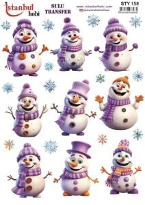 Yılbaşı Sulu Transfer 25x35cm STY158