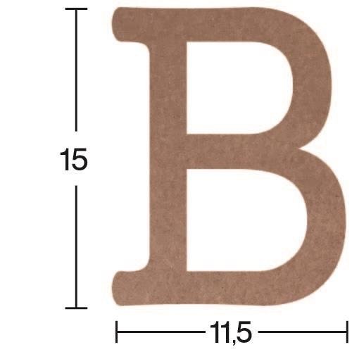 Harf Ahşap Obje 18mm - B