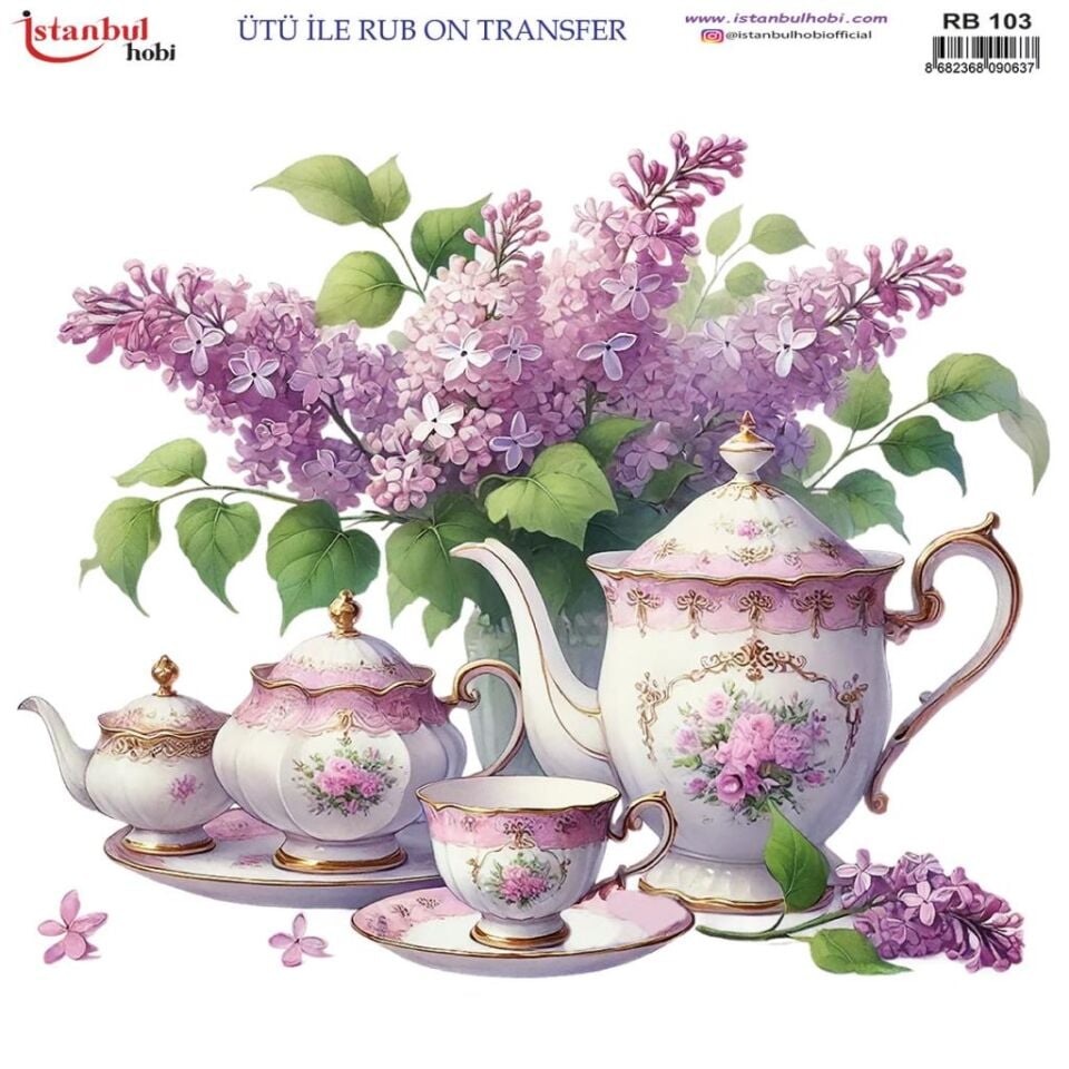 Ütü ile Rub On Transfer Kağıdı 30x30cm RB-103