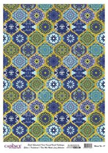 Cadence Desenli Altın Varak Pirinç Dekoapaj Kağıdı - Model 017
