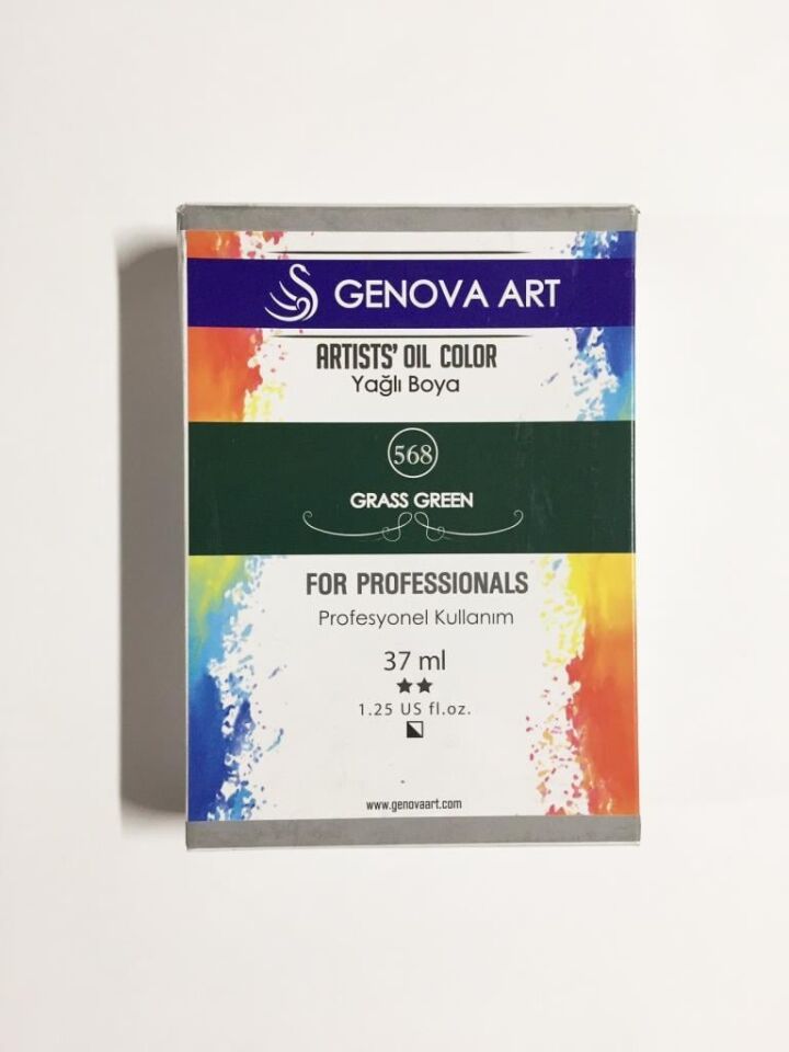 Cenova Art Profesyonel Yağlı Boya 568 Grass Green 37ml