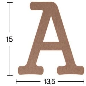 Harf Ahşap Obje 18mm - A