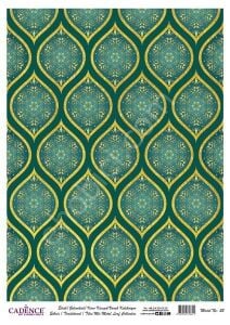 Cadence Desenli Altın Varak Pirinç Dekoapaj Kağıdı - Model 022