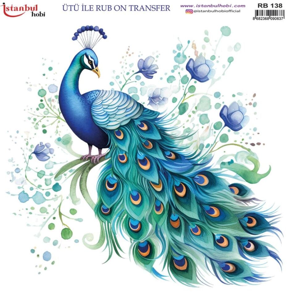 Ütü ile Rub On Transfer Kağıdı 30x30cm RB-138