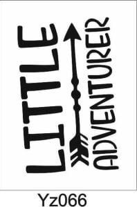 Yazı Desenler Stencil Şablon (21x30) YZ-066