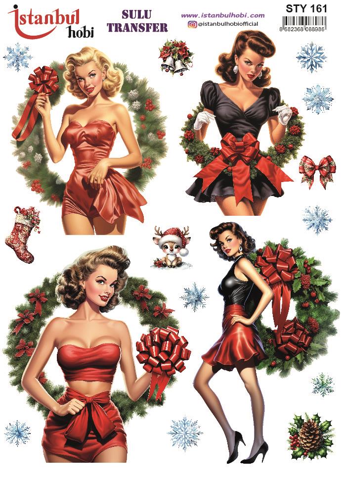 Yılbaşı Sulu Transfer 25x35cm STY161
