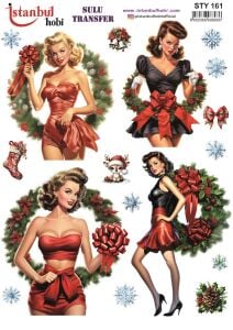Yılbaşı Sulu Transfer 25x35cm STY161