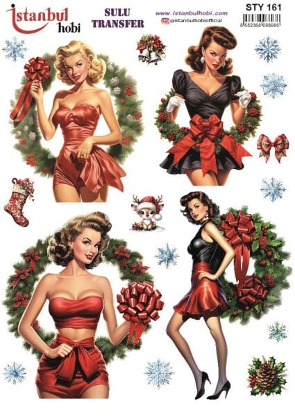 Yılbaşı Sulu Transfer 25x35cm STY161