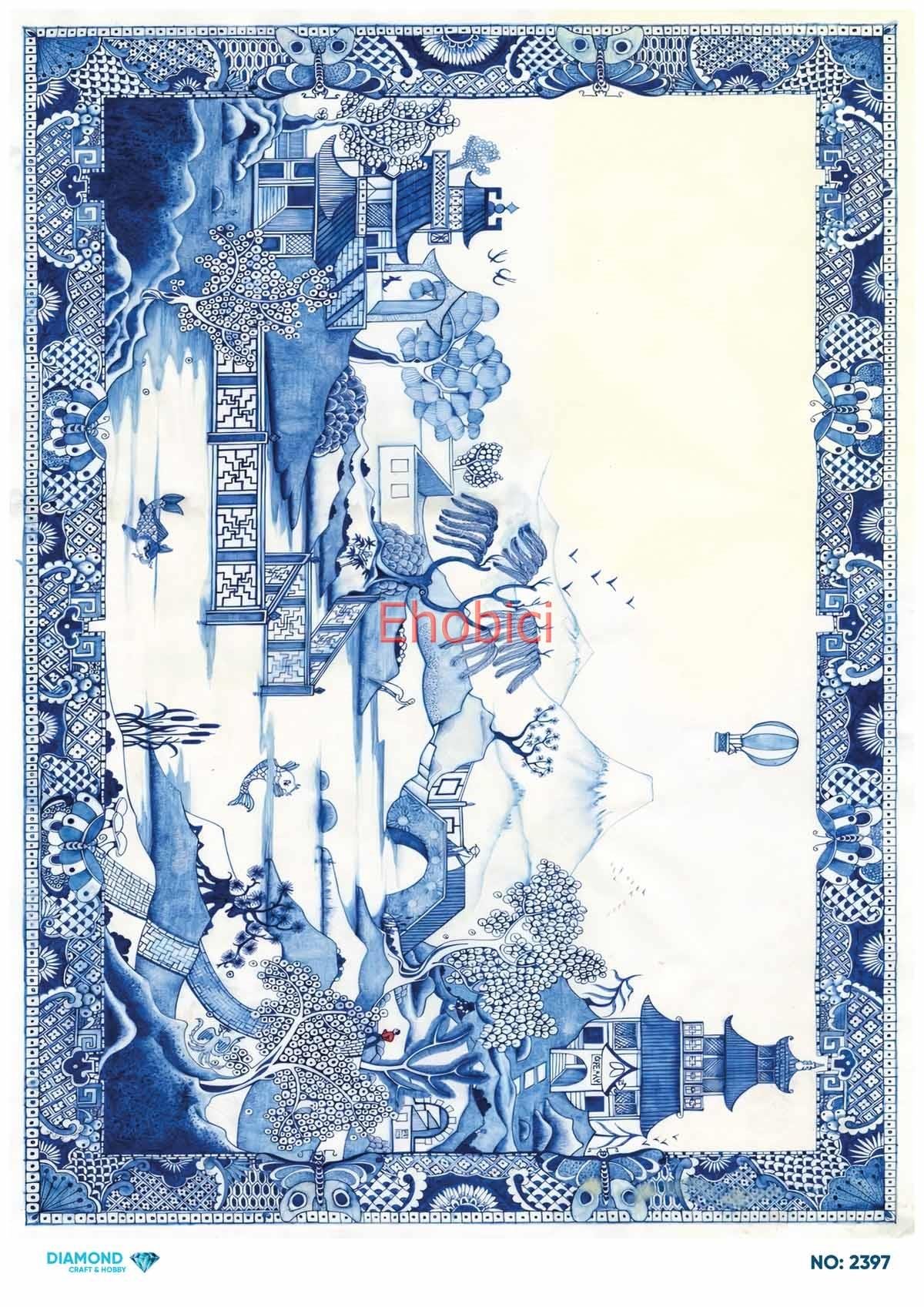 Diamond Pirinç Dekopaj Kağıdı - 2397