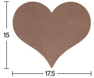 Ahşap İçi Dolu Kalp H-45