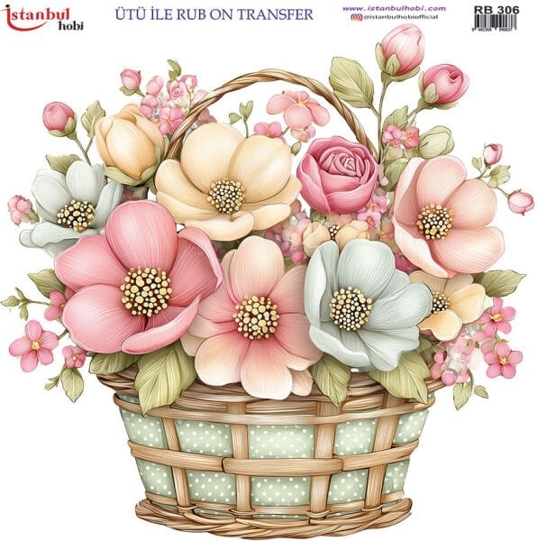 Ütü ile Rub On Transfer Kağıdı 30x30cm RB-306