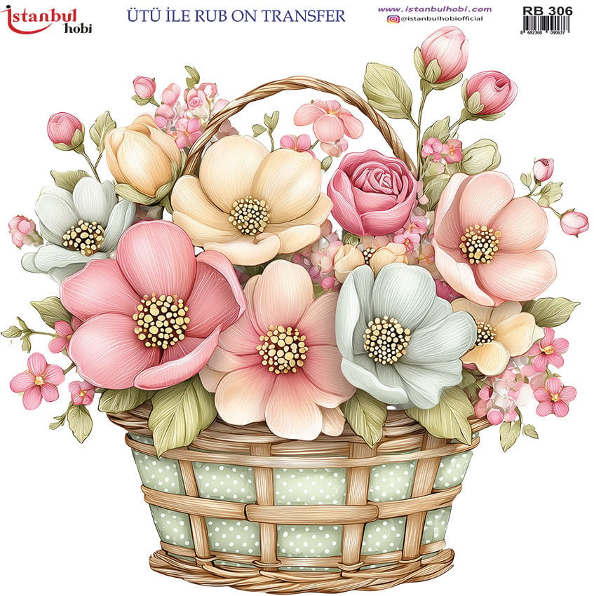 Ütü ile Rub On Transfer Kağıdı 30x30cm RB-306
