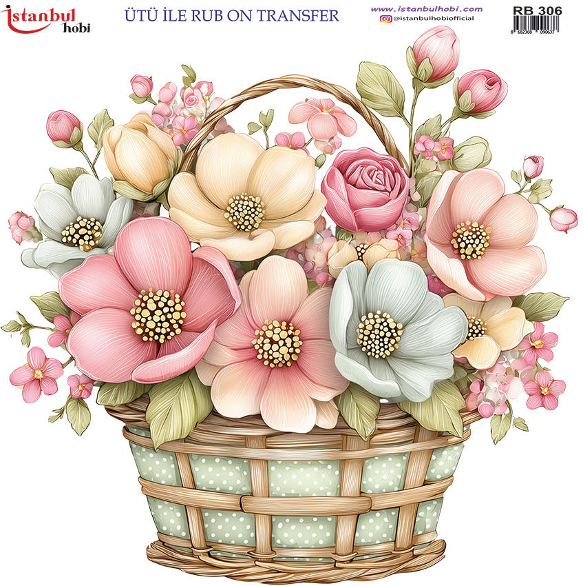 Ütü ile Rub On Transfer Kağıdı 30x30cm RB-306