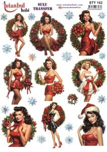 Yılbaşı Sulu Transfer 25x35cm STY162