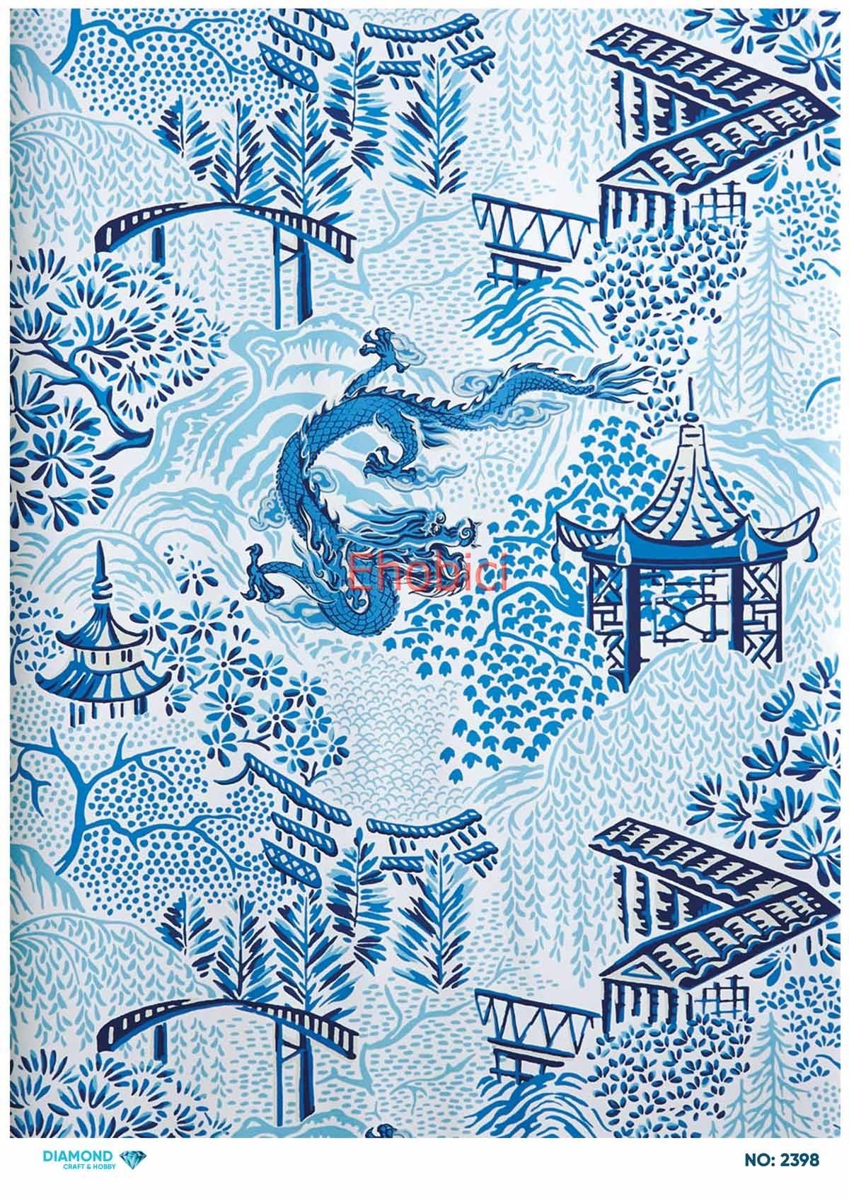 Diamond Pirinç Dekopaj Kağıdı - 2398