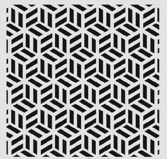 Geometrik Desenler Stencil Şablon (30x30) GE-071