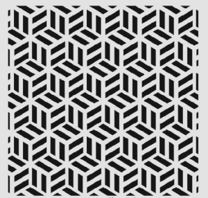 Geometrik Desenler Stencil Şablon (30x30) GE-071