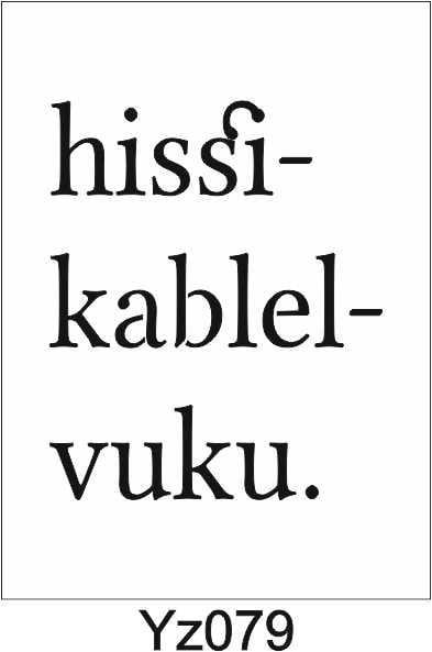 Yazı Desenler Stencil Şablon (21x30) YZ-079