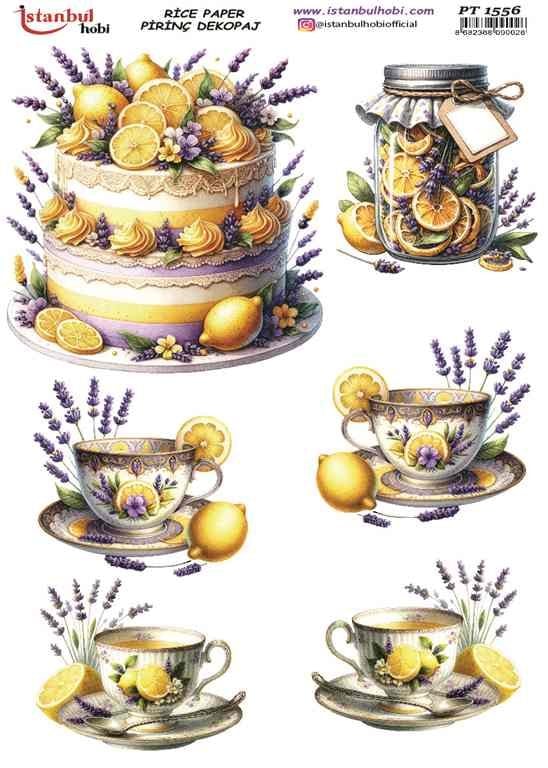 Pirinç Dekopaj Kağıdı 30x42cm PT-1556 Limon