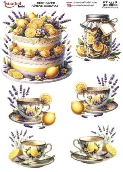 Pirinç Dekopaj Kağıdı 30x42cm PT-1556 Limon