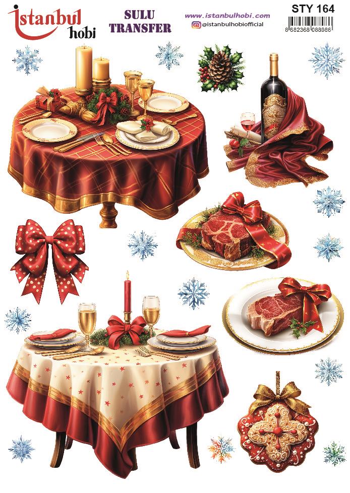 Yılbaşı Sulu Transfer 25x35cm STY164