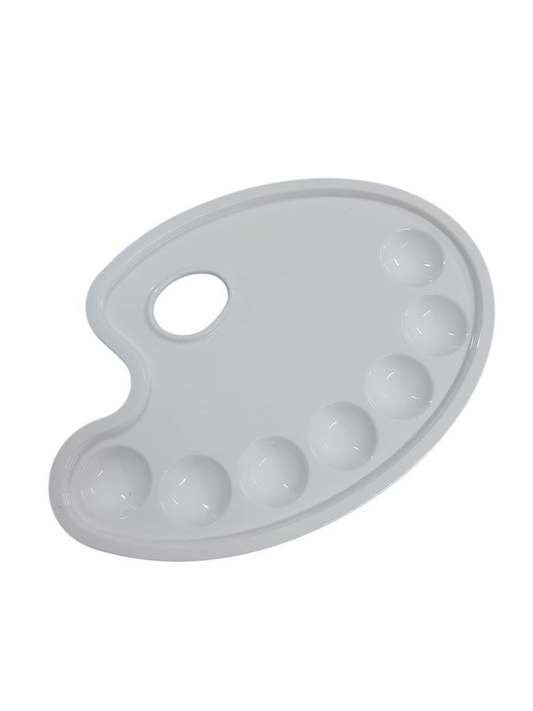 Plastik Palet Oval Orta 23x16cm