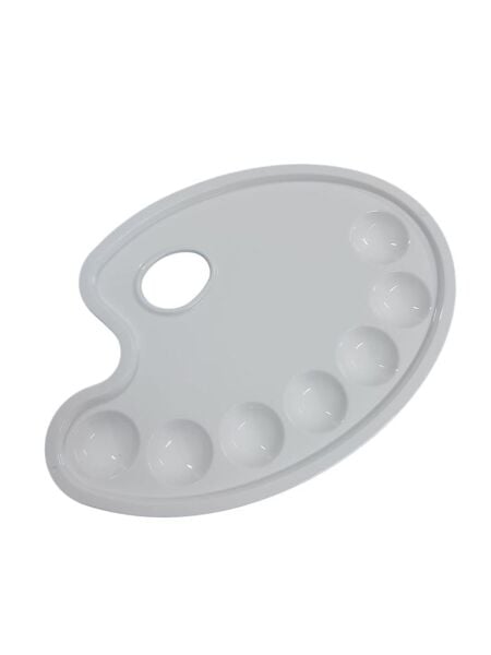 Plastik Palet Oval Orta 23x16cm