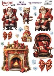 Yılbaşı Sulu Transfer 25x35cm STY165