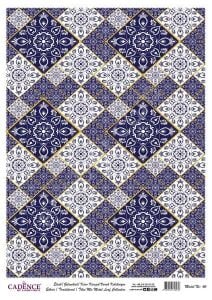 Cadence Desenli Altın Varak Pirinç Dekoapaj Kağıdı - Model 046