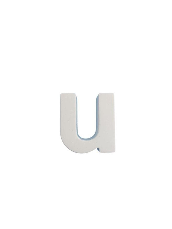 Boyanabilir Harf Obje - U - 4x3,5cm