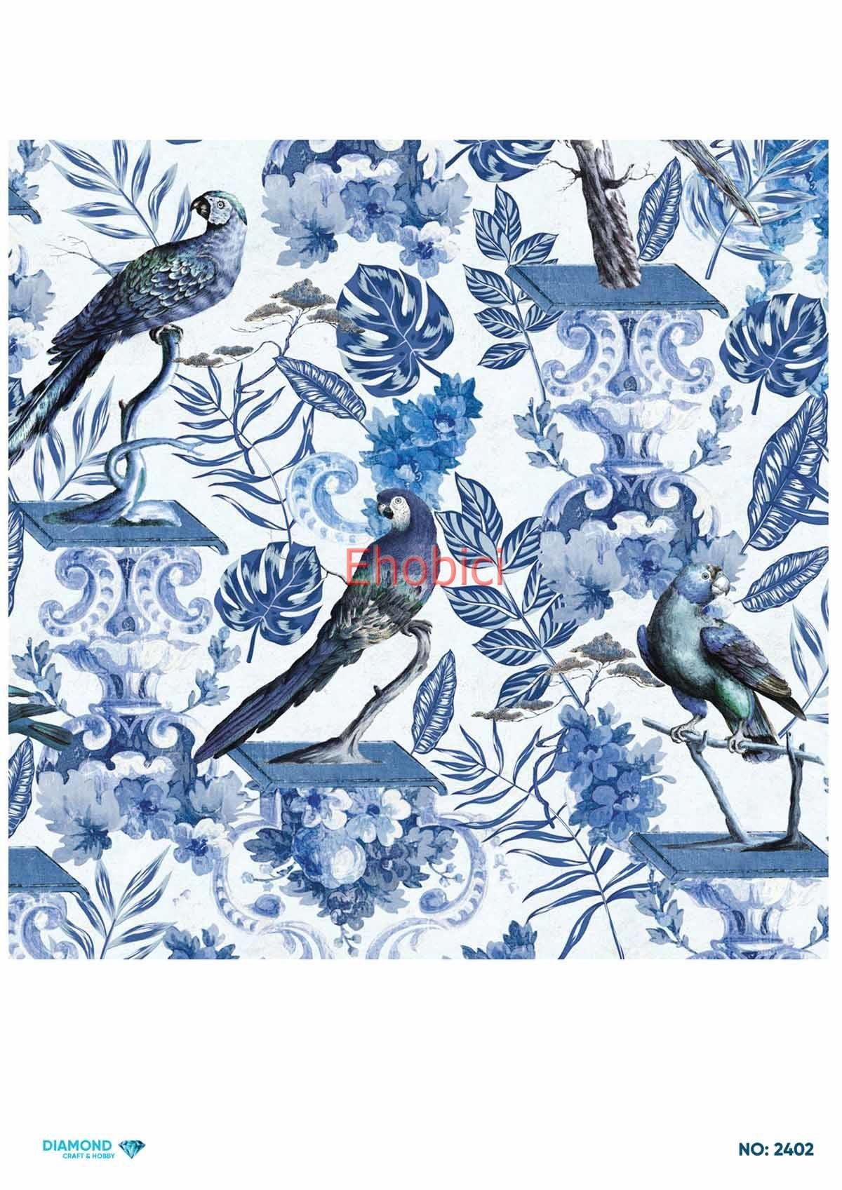 Diamond Pirinç Dekopaj Kağıdı - 2402