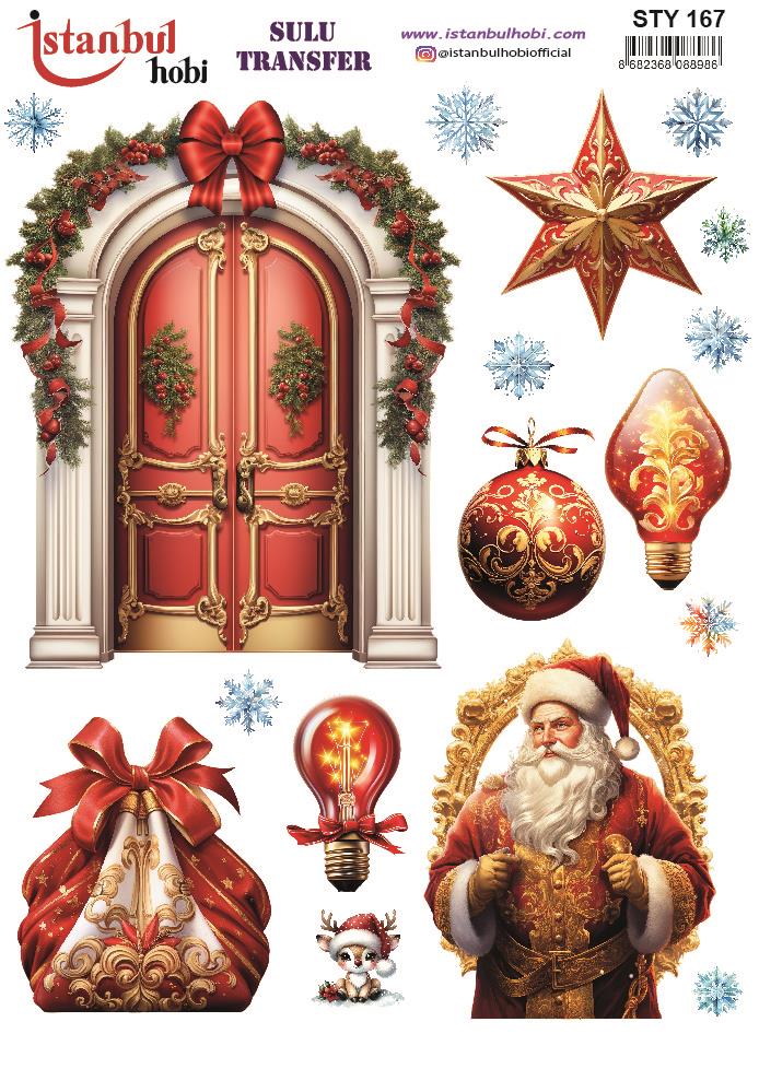 Yılbaşı Sulu Transfer 25x35cm STY167