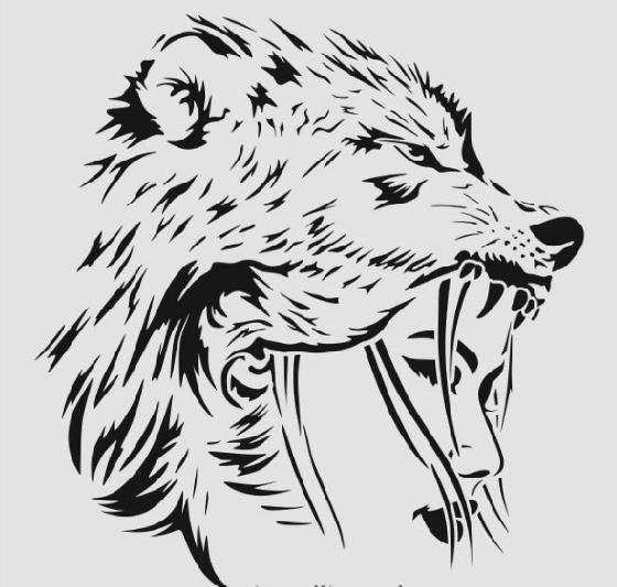 Siluet Desenler Stencil Şablon (30x30) SL-062