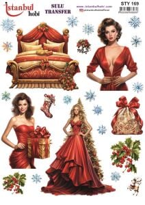 Yılbaşı Sulu Transfer 25x35cm STY169
